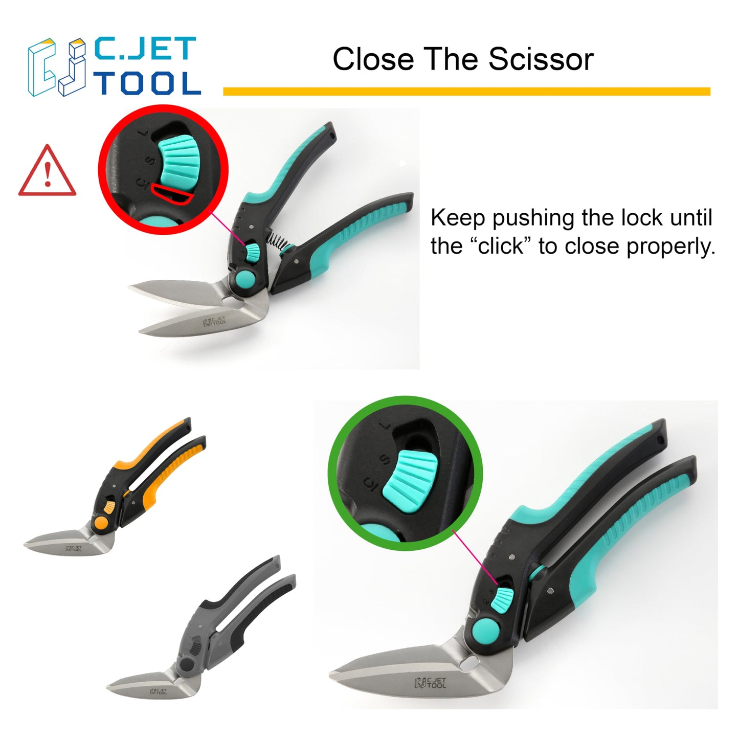 C.JET TOOL 10" Heavy Duty Carpet Cutter, Industrial Scissors, Multipurpose, Professional Soft Grip Stainless Steel (Turquoise)