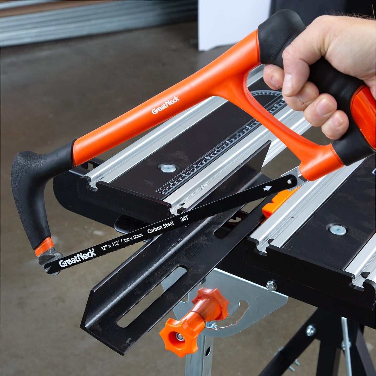 GreatNeck GF213 12" Hacksaw Blades, 24 TPI, Flexible Hardened Steel, Shatterproof, Fits Most Adjustable Hacksaws, 2-Pack