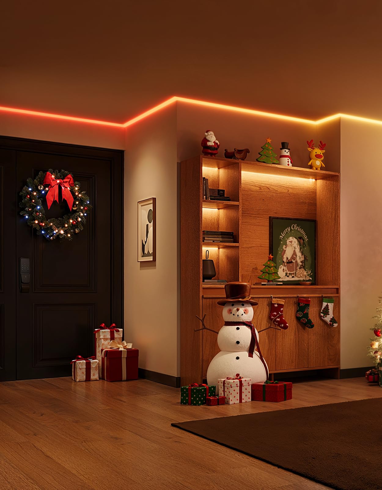 Govee 16.4ft RGBIC LED Strip Lights with Covers, Smart Color-Changing LED Lights for Bedroom, Studio, Cabinet, Works with Alexa & Google