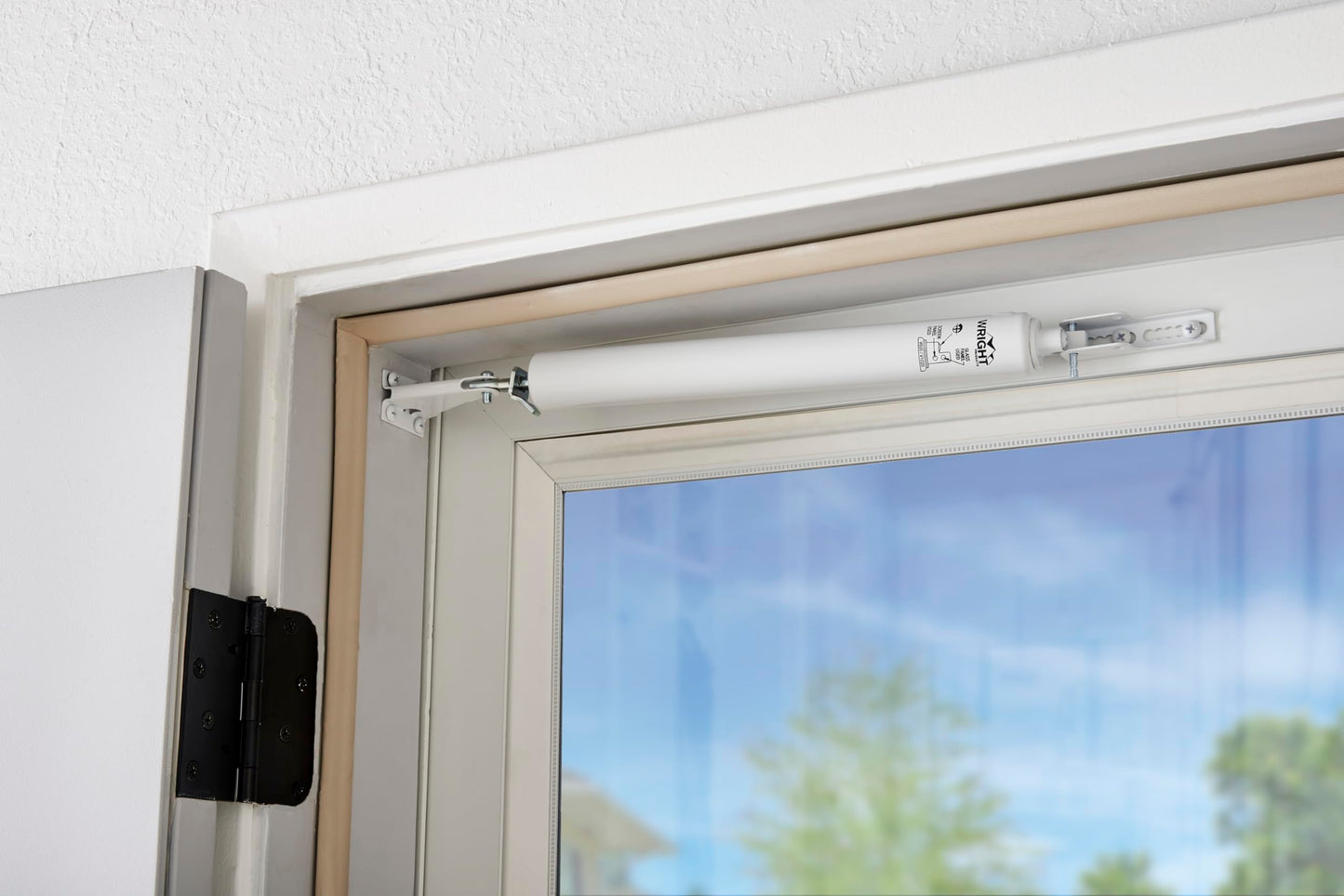 Wright Products 2 Set Heavy Duty Pneumatic Screen and Storm Closer Replacement Kit for Medium and Heavy Weight Screen and Storm Doors, Black (White)