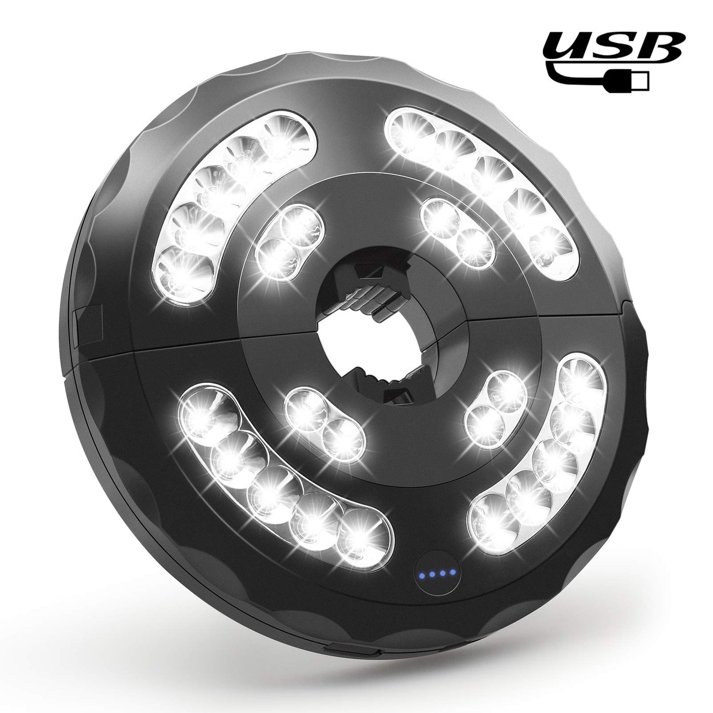 Umbrella Light for Patio, 28 LED Cordless with 3 Brightness Modes, Built-in Battery, 220LM, for Camping, Tent & Outdoor Use