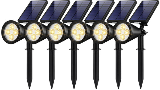InnoGear Solar Outdoor Garden Lights, Waterproof Pathway & Landscape Spotlights, Auto On/Off, Warm White, Pack of 6