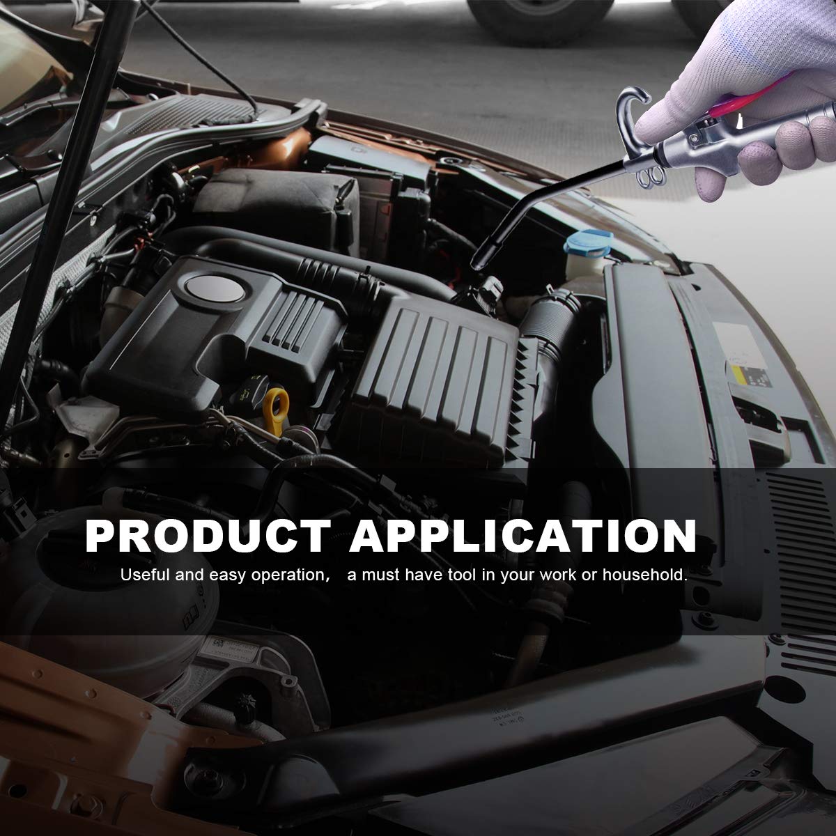 High-Volume Air Blow Gun with Aluminum Body & Rubber Guard, Industrial & Home Air Compressor Nozzle for Dust Cleaning