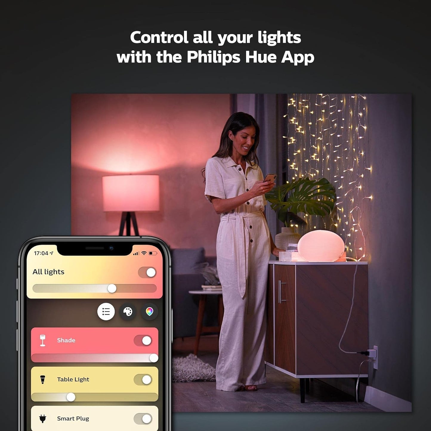 Philips Hue Smart Plug White, 1 Pack – Make Any Light Smart, Control via Hue App, Works with Alexa, Google Assistant & Apple HomeKit