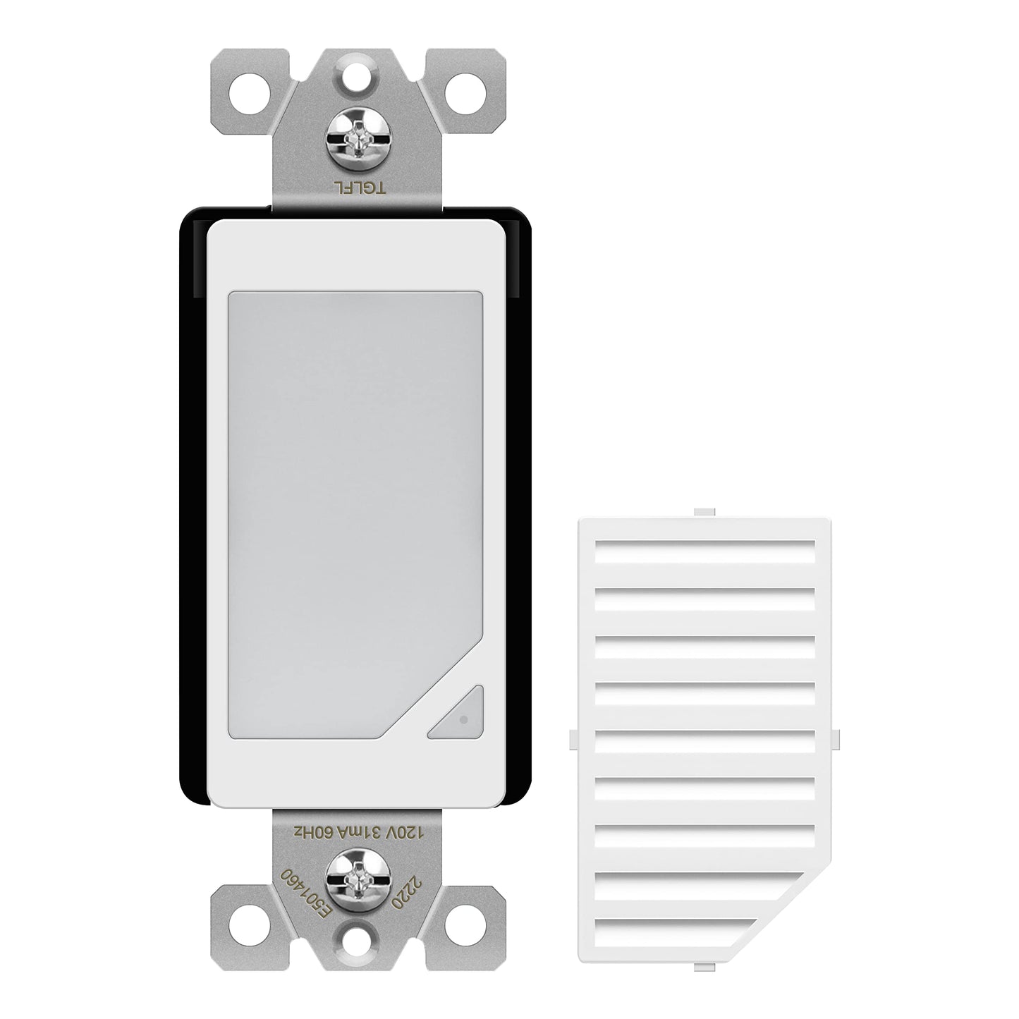 TOPGREENER Full Face LED Decorator Guide Light with Automatic Daylight Sensor, Decorator Night Light, 120VAC/15A, TGLFL-W, White