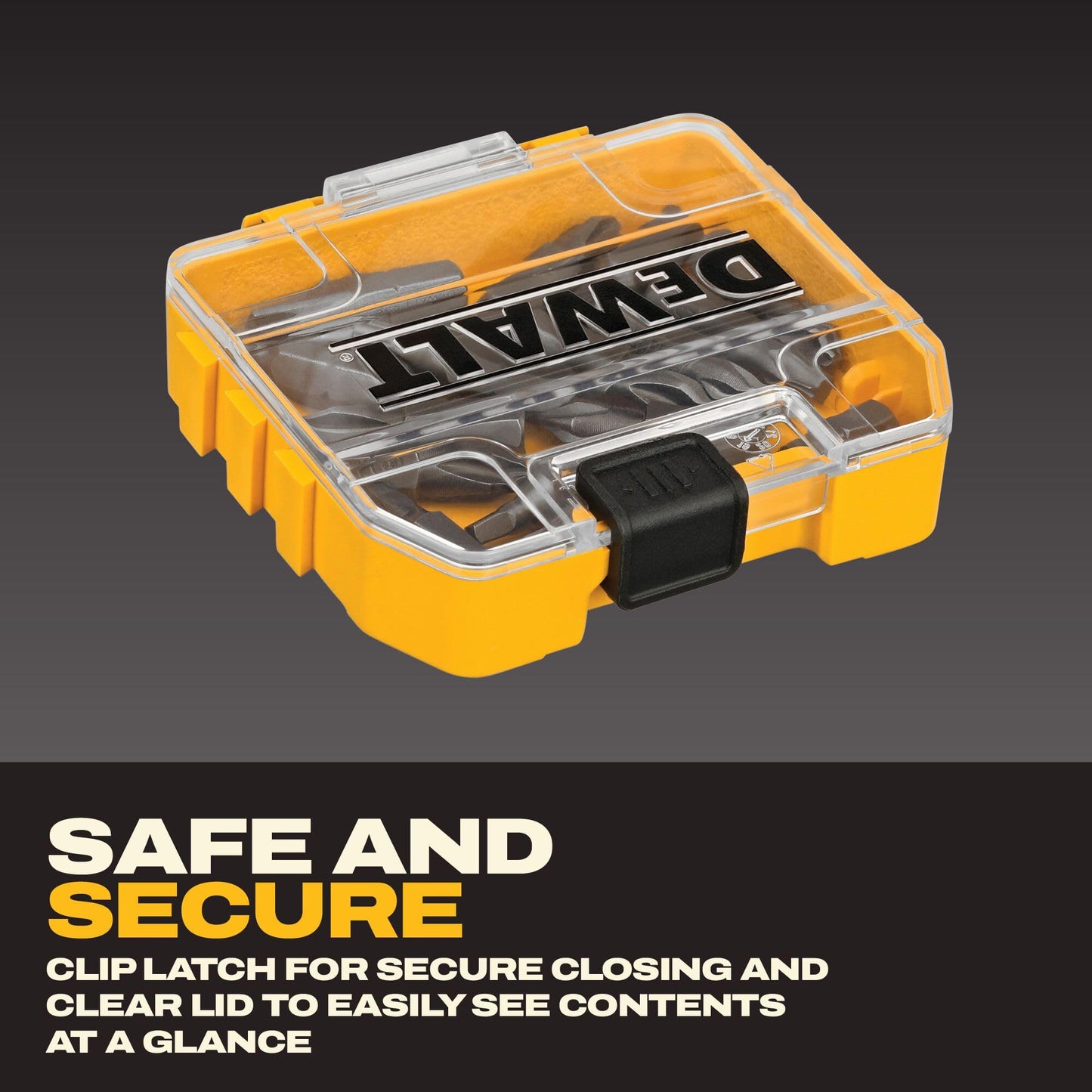 DEWALT 18 pc. Compact Magnetic Drive Guide Set, Yellow (DWAF2058CS)