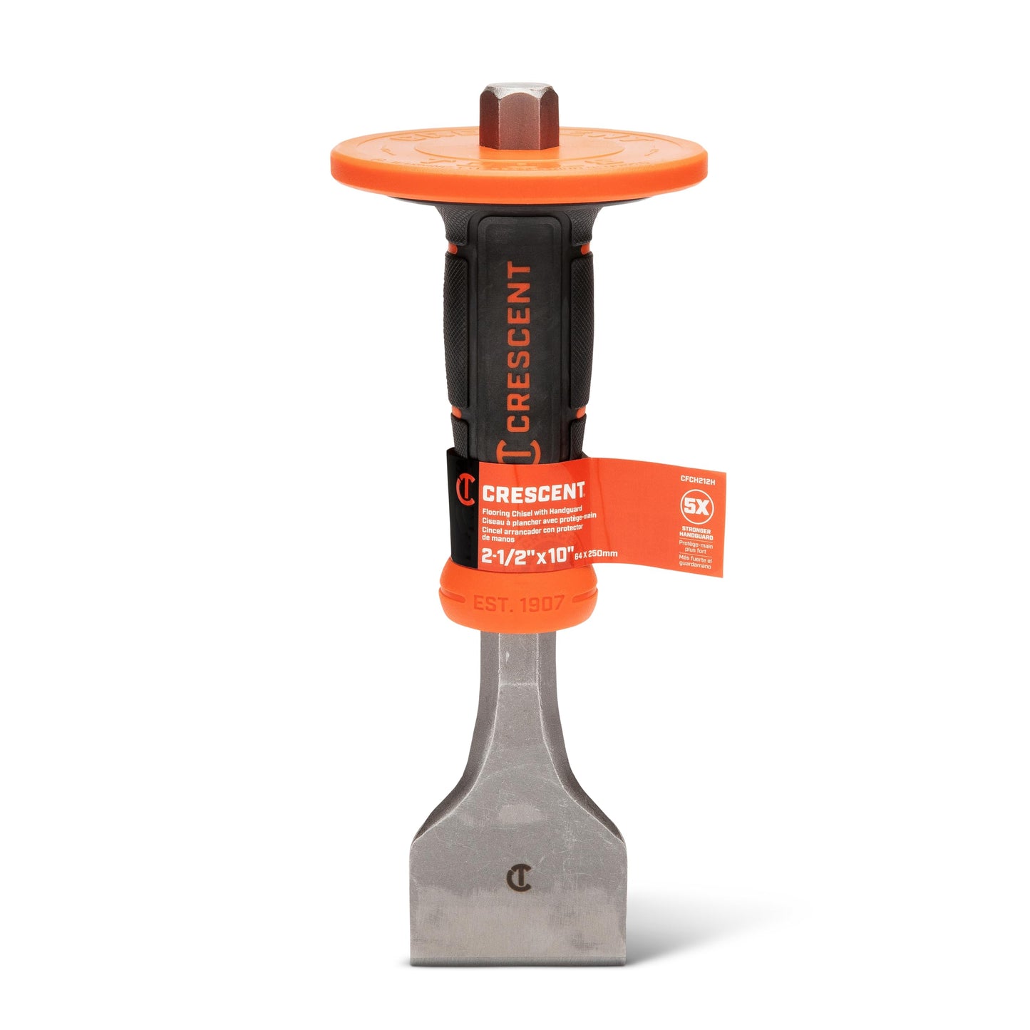 Crescent 2-1/2" x 10" Flooring Chisel with Handguard - CFCH212H