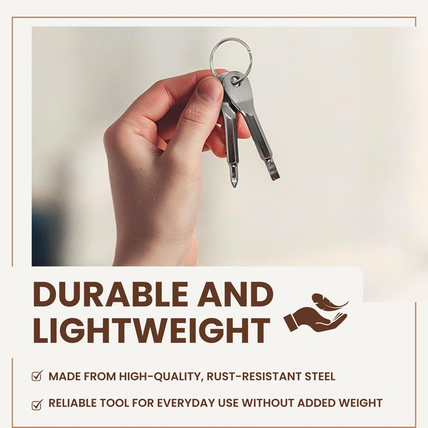 Pocket Screwdriver Set 2-Pack – EDC Keychain Tools, Compact Flat & Phillips for Furniture, Small Repairs, Portable Stocking Stuffer