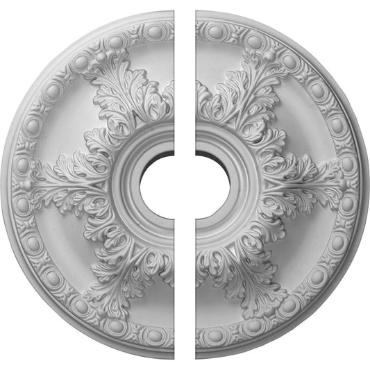Ekena Millwork CM18GA2 18"OD x 3 1/2"ID x 2 1/2"P Granada Ceiling Medallion, Fits Canopies up to 6-5/8", 2 Piece