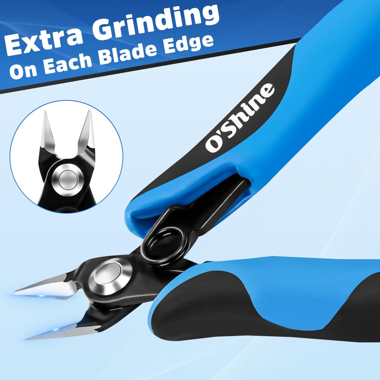O’Shine Double-Edged Sprue Cutter for Beginners – Sharp Nippers for Plastic Models, Gunpla Gundam Kits with Protective Sheath