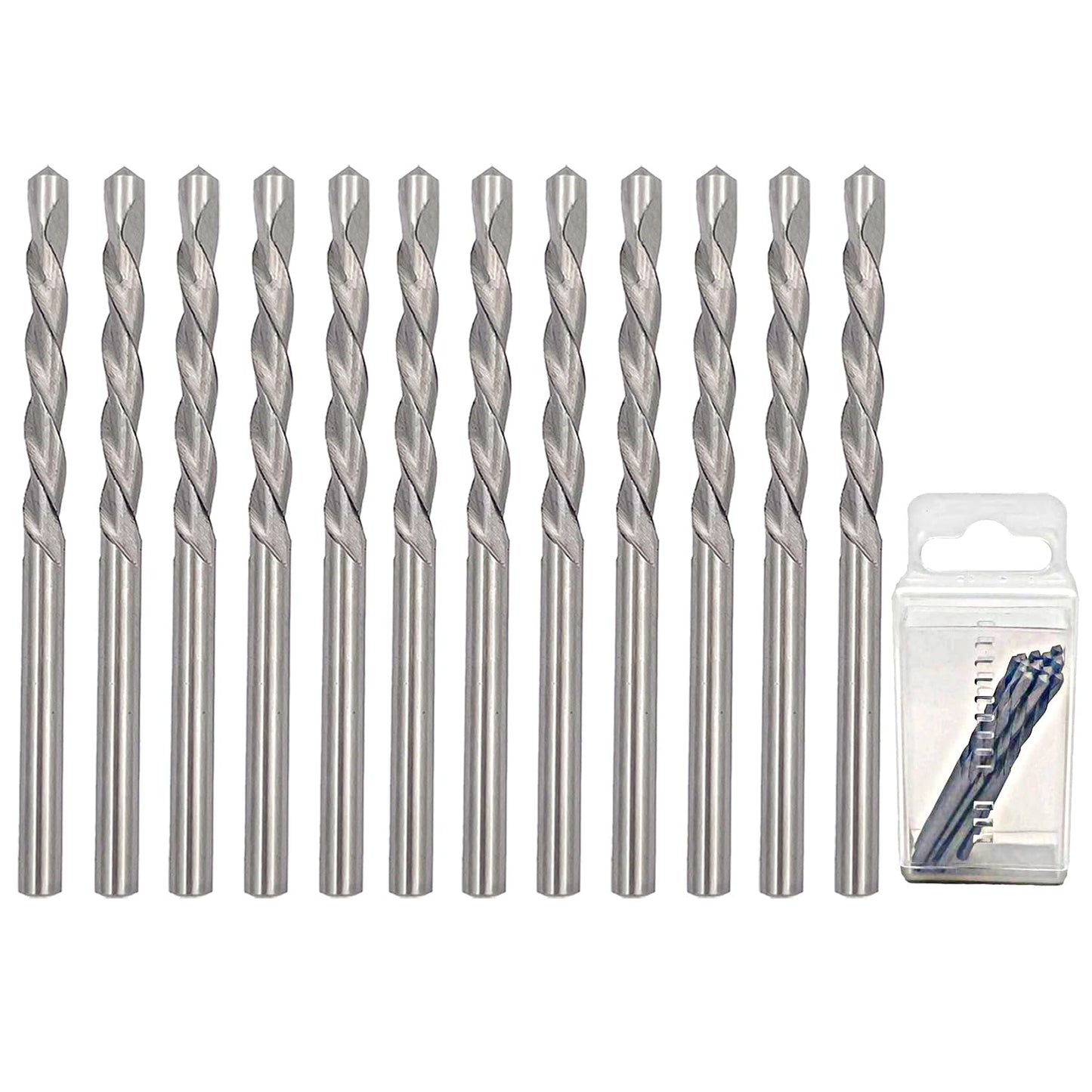 12 Pieces Drywall Cutting Tools 5/32 Inch Guide Point Cutting Bits,HSS65 Drill Bits, Cutting Drywall, Used for with Spiral Saw and Power Tools