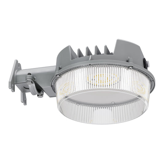 HALO ALB Outdoor Dusk-to-Dawn LED Security Area Light with 4000 Lumens, Wall or Pole Mount - Textured Gray