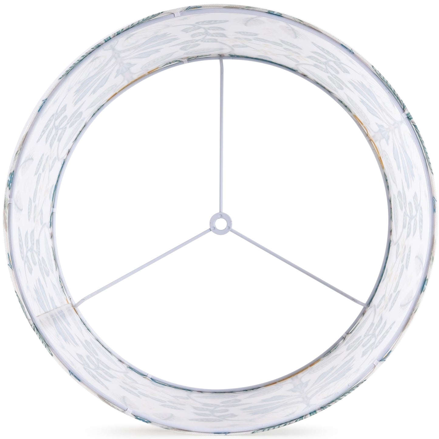 GOSO 2pcs 13" Drum Lamp Shades, Polyester Fiber, Printed Plants Design for Table, Floor, Pendant, Wall Hanging Lamps, DIY Assembly