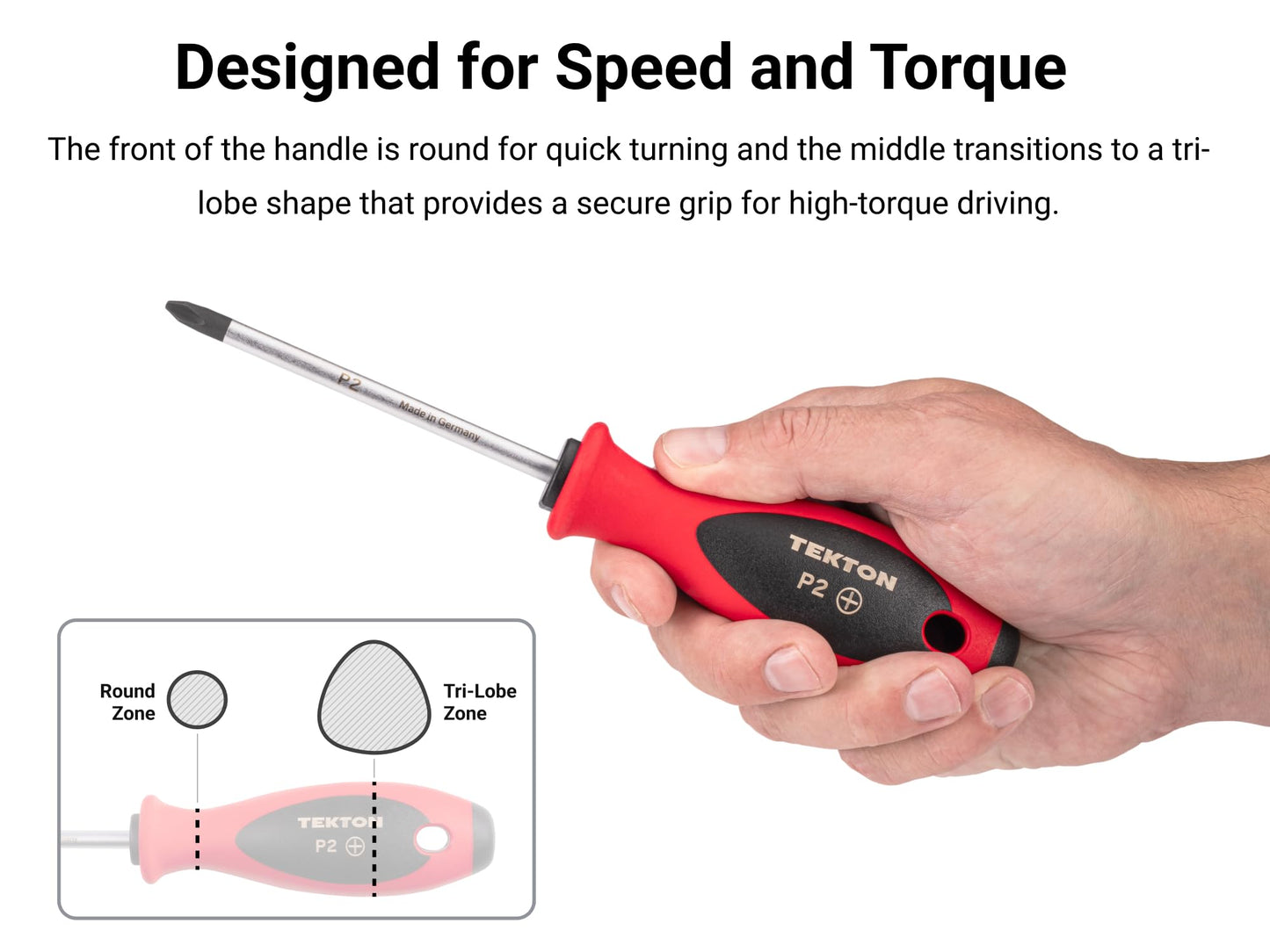 TEKTON #3 Phillips Screwdriver (4 in. Shank) | DWP00303