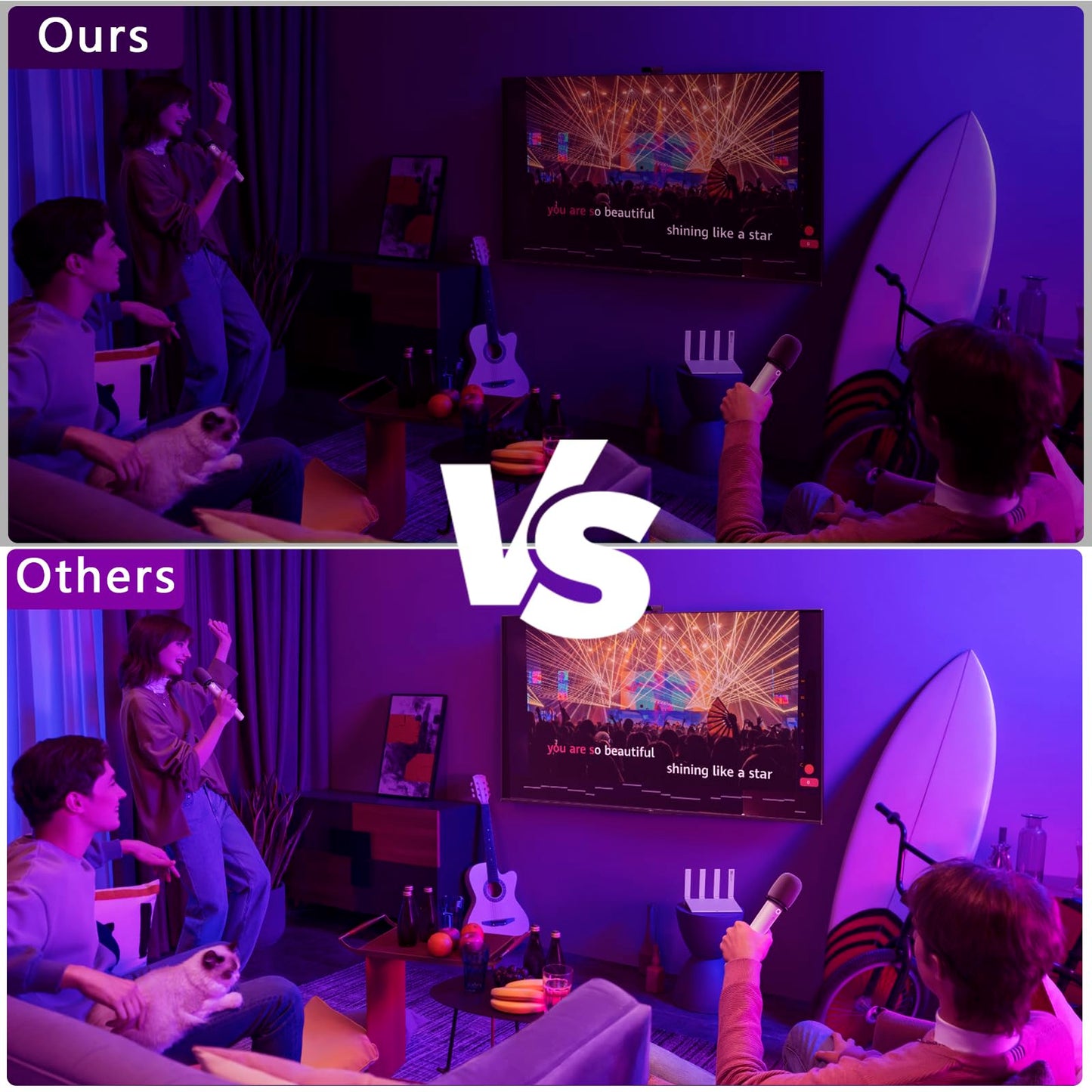 48W LED Black Light Bar with Remote and Switch,Blacklight Bars with Plug and 6.5ft Cord,Black Light for Glow Party,Halloween,Bedroom,1 Pack