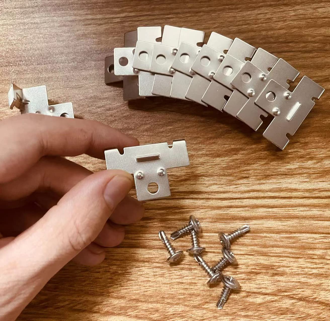 **ROOWINTOO Recessed Light Clips for Retrofit Can Lights, Downlight Clips Compatible with Torsion Springs, 20 Pack (10 Pairs)**