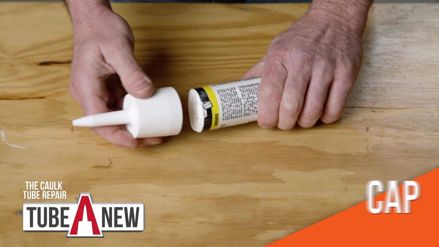TubeANew Caulk Tube Saver - Repair and Reuse Dried or Clogged Tubes - 1 Pack, 5 Pieces