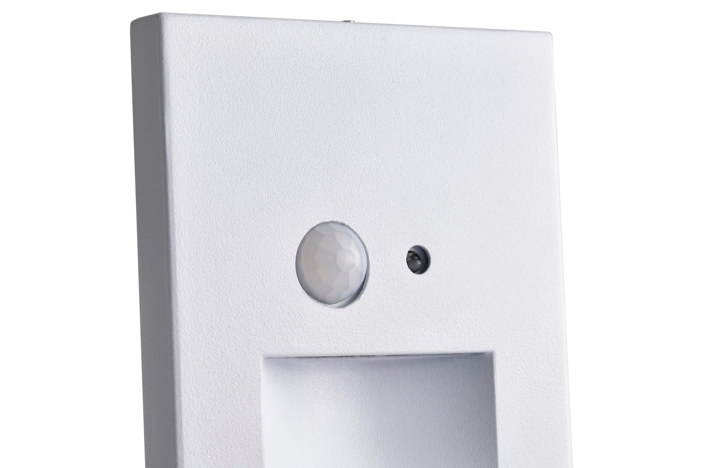 **Edvivi Hardwired LED Step Light, 3000K White Stair Light w/ Motion & Photocell Sensor, Indoor/Outdoor Wet Location, Pathway Patio, 1-Pack**