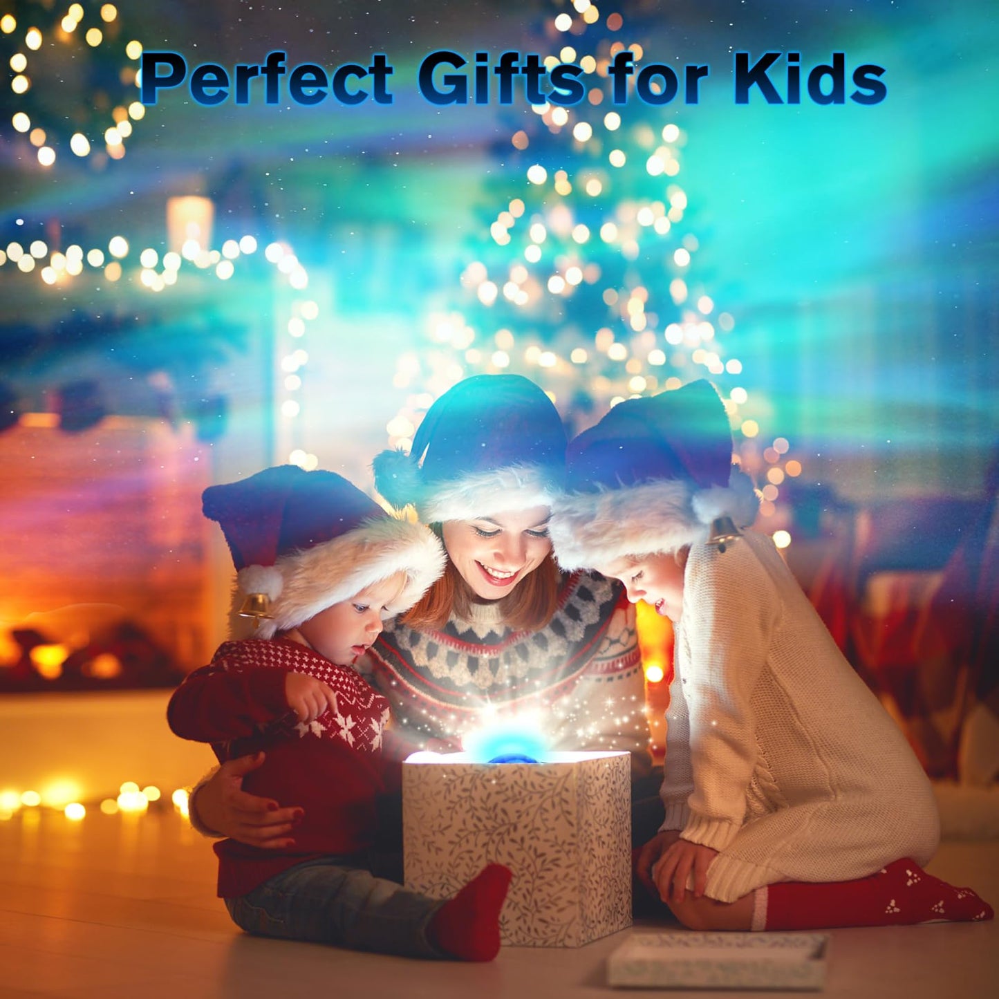 Northern Galaxy Aurora Star Projector LED Lamp with 33 Effects, Remote, White Noise & Bluetooth Speaker for Kids & Adults Room Decor