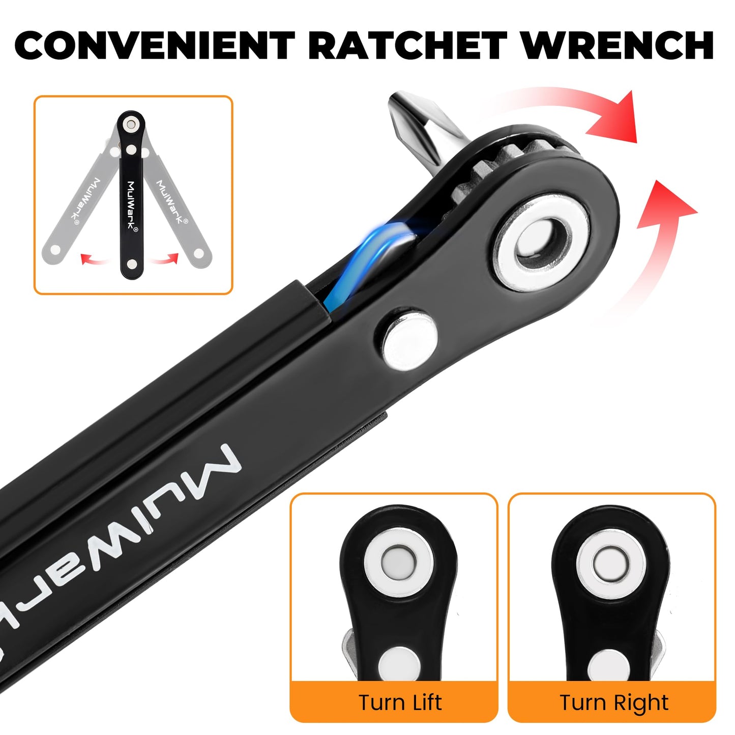 MULWARK 20pcs 1/4" Right Angle Screwdriver Set, 90° Offset Mini Screwdrivers for Tight Spaces, Electronics, Auto Repair & DIY