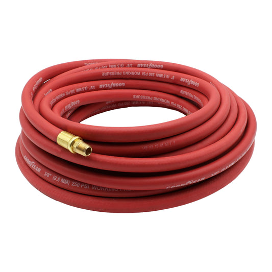 Good Year 50' x 3/8" Rubber Air Hose Red, 250 Psi