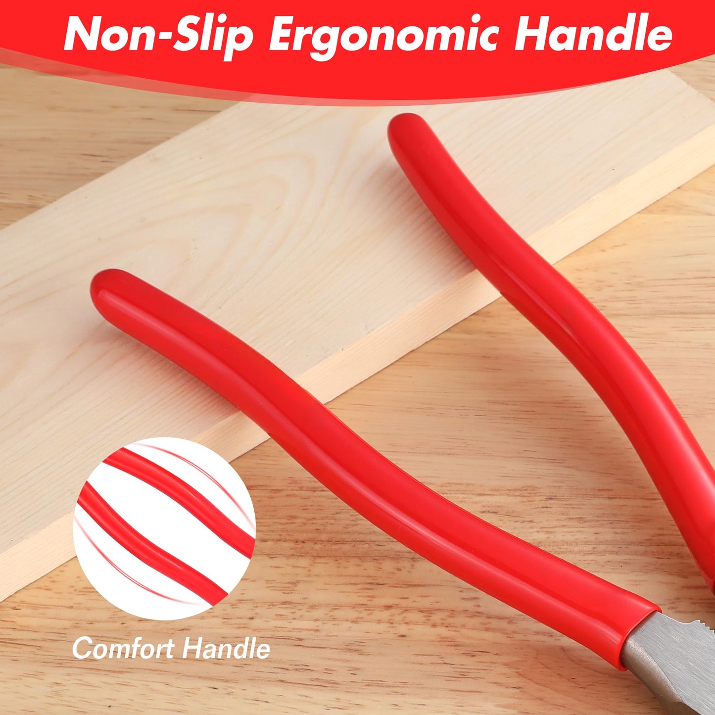 WORKPRO 10" Heavy Duty Fencing Pliers – Multi-Tool for Barbed Wire, Nail & Staple Pulling, Wire Cutting, Hammer Head