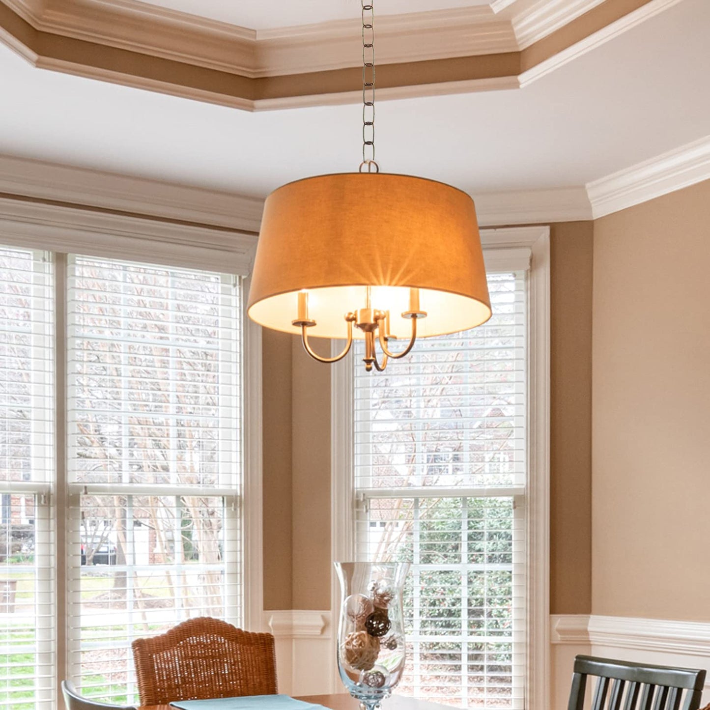 Ciata 11 Gauge Fixture/Hanging Basket Chain 36 inch, Antique Brass Finish - 2 Pack