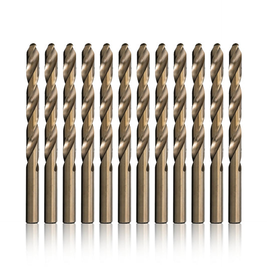 Drill America DWDCO30P12 #30 Cobalt Drill Bit (Pack of 12), DWDCO Series