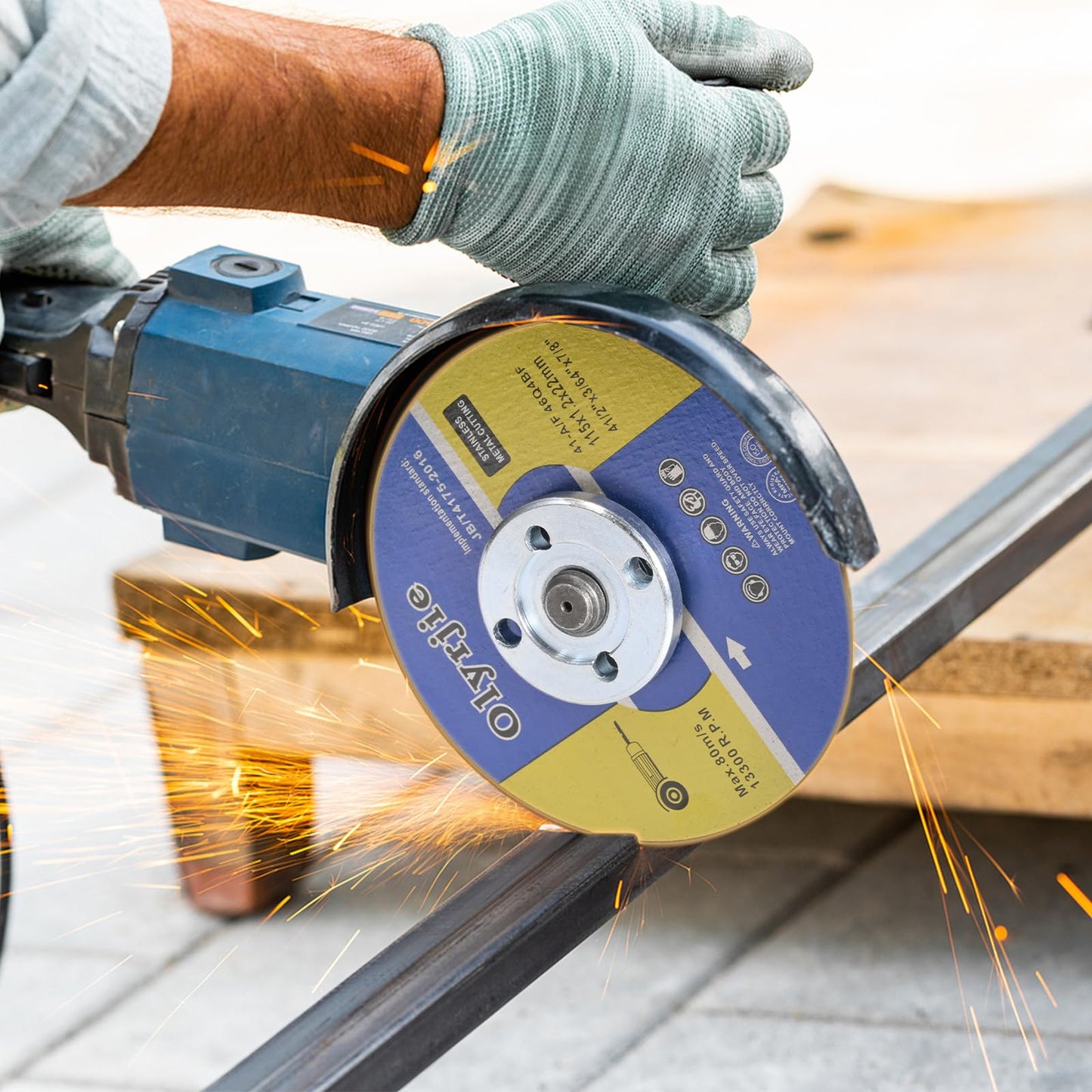 10 Pack 4 1/2 in Cut Off Wheel Cutting Wheels for Angle Grinders, Ultra Thin Grinding Wheels, Metal Cutting Discs