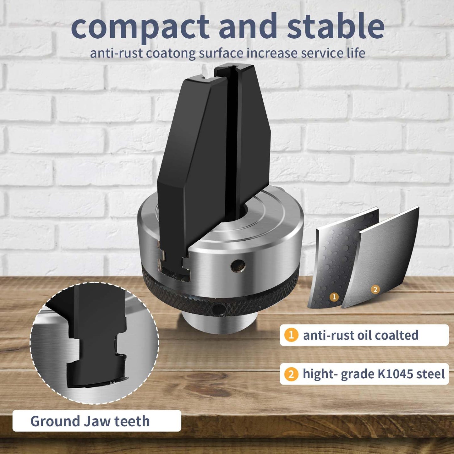 2-inch 2-Jaw Pen Drilling Wood Lathe Chuck with 1" X 8TPI Direct Thread,Dedicated Pen Drilling Lathe Chuck Chuck for Woodturning Pen Turning Lathe