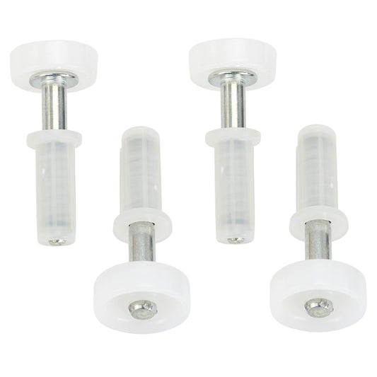 Harrier Hardware Spring-Loaded Bi-Fold Door Top Roller Guide Wheel, 4-Pack