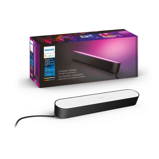 Philips Hue Smart Play Light Bar Base Kit, Black – White & Color LED, App Controlled, Works with Alexa, Google Assistant & Apple HomeKit