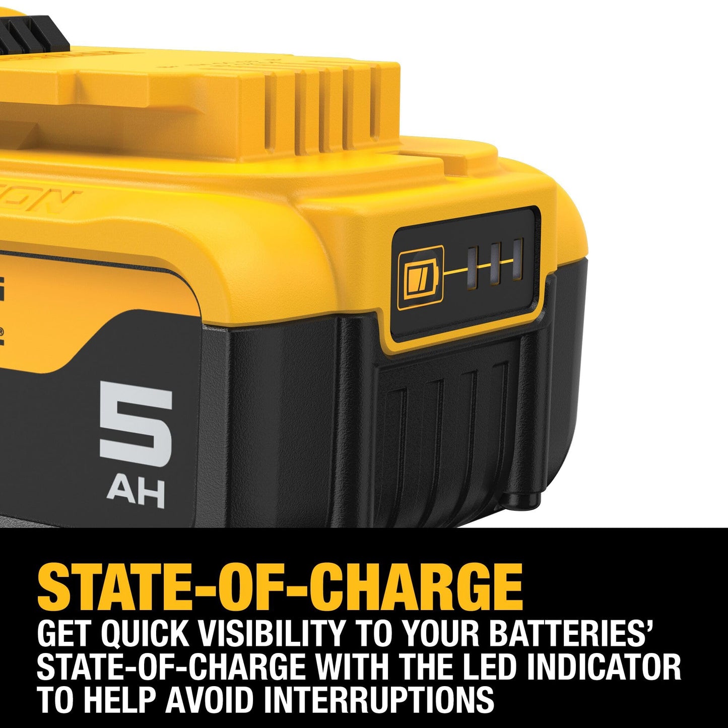 DEWALT 20V MAX XR Battery, Lithium Ion, 5.0Ah (DCB205)