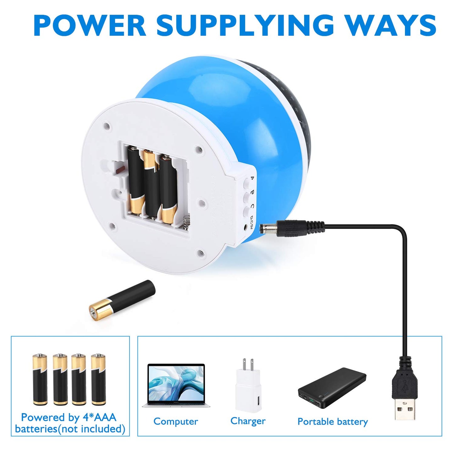 RICTLY Kids Night Light Star Projector, 360° Rotating Nebula, 4 LED Bulbs, 12 Color Changing Lights, USB Powered, Gift for Kids & Adults