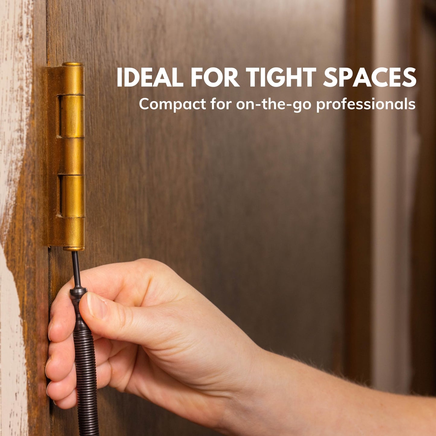 HIT Tool Spring-Driven Door Hinge Pin Removal Tool – Steel-Faced Hammer, Compact Hammerless Design, Easy Pin Install & Removal, USA Made