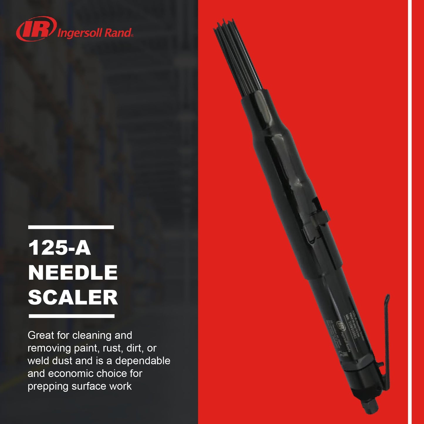 Ingersoll Rand 125-A Air Needle Scaler with 1/8-Inch Stroke