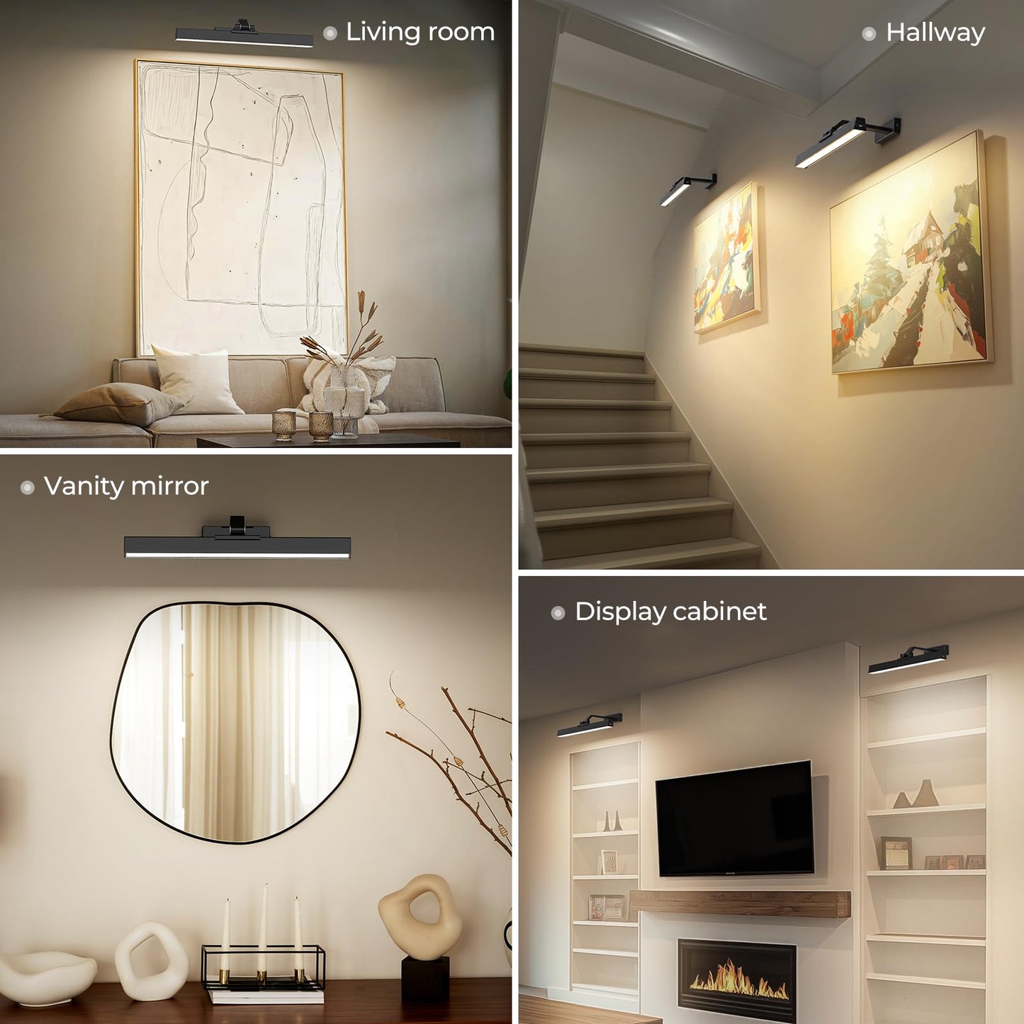 Afyuol 16in Picture Wall Light – Battery Operated, Remote & Timer, Adjustable Brightness, Long-Lasting LED for Art, Paintings, Decor