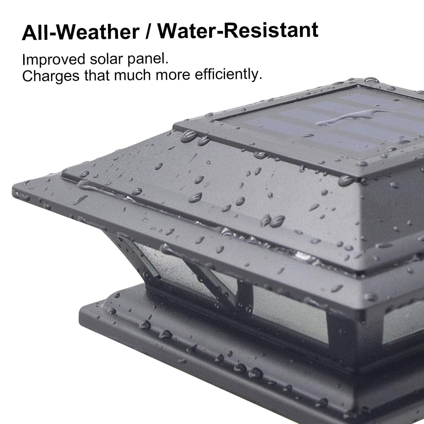 SIEDiNLAR Solar Post Lights 2-Pack for 4x4/5x5/6x6 Posts, LED Deck & Fence Cap Lights, 2 Modes, Warm & Cool White, Outdoor Patio Garden