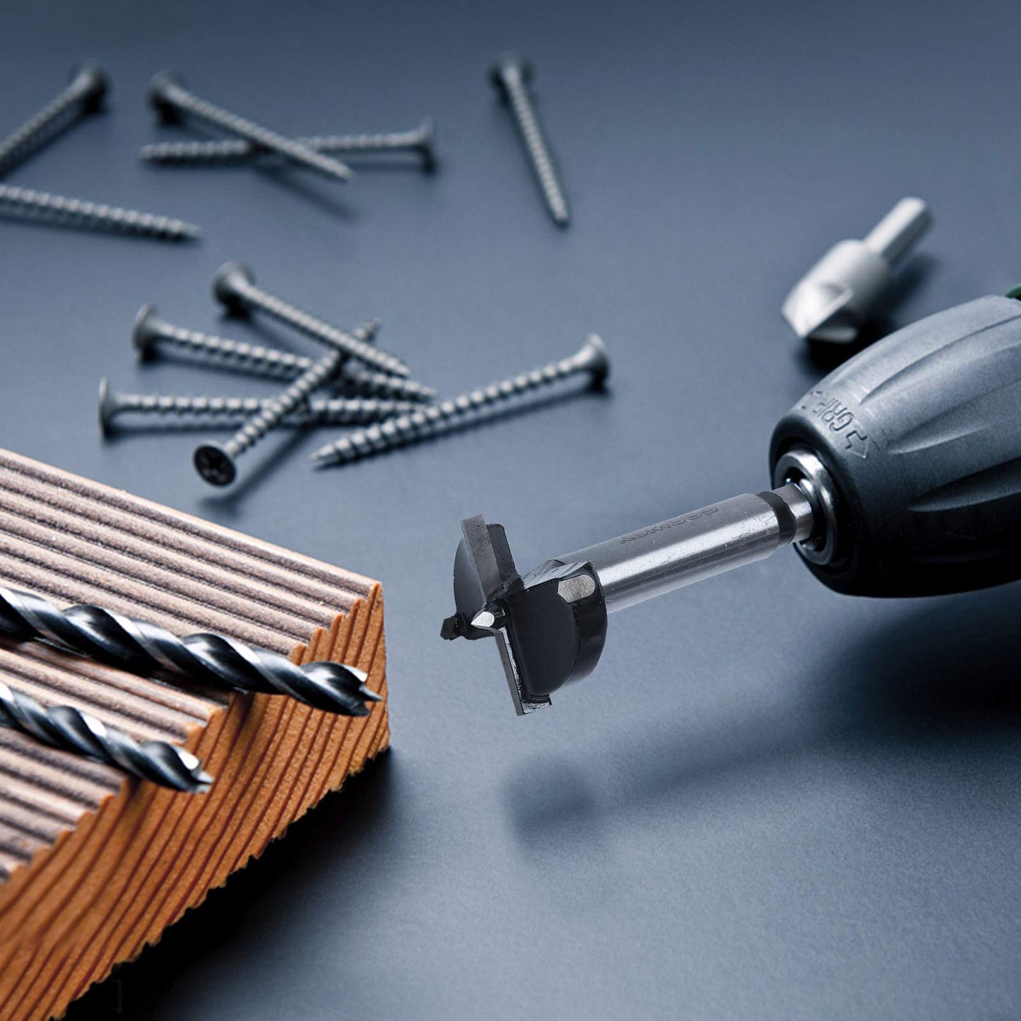 14 Piece Forstner Drill Bit for Woodworking, w/Carbide Tipped Forstner Bit for Hard Wood, Wood Drilling for Hard Wood, Plastic, Plywood