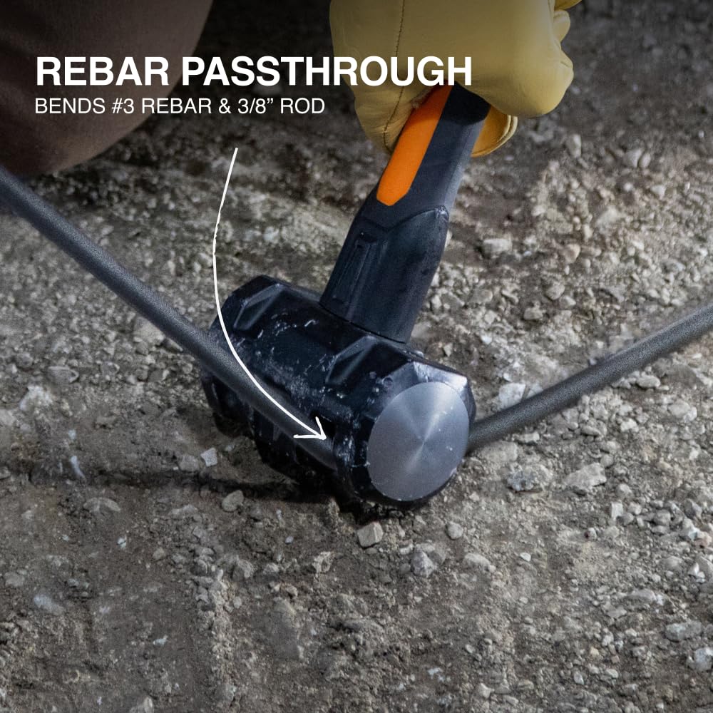 Klein Tools H80693 3 lb Sledge Hammer, Dual-Faced Head, Fiberglass Shock-Resistant Handle, Lanyard Hole, Demolition & Striking Tool