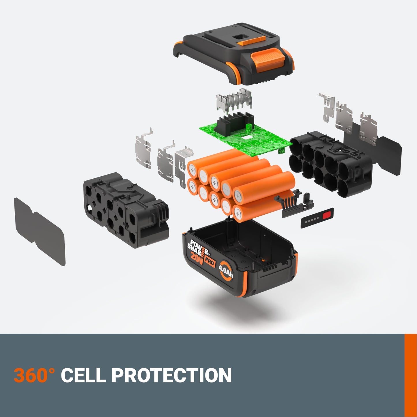 WORX Battery 20V 4.0Ah Power Share PRO, WA3674