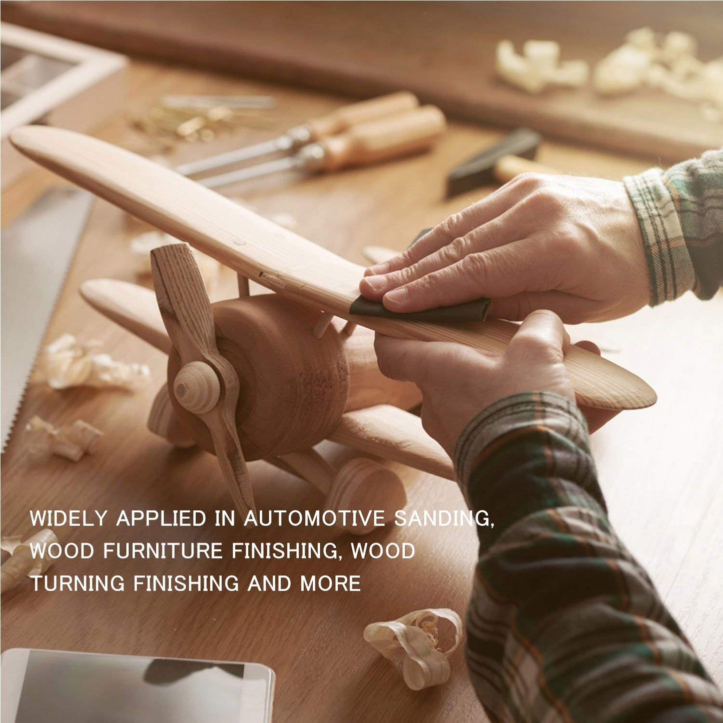 HSYMQ 24PCS Sandpaper Variety Pack, 12 Grits Assorted 120-3000 Grit for Wood & Metal, Wet & Dry Sanding Sheets