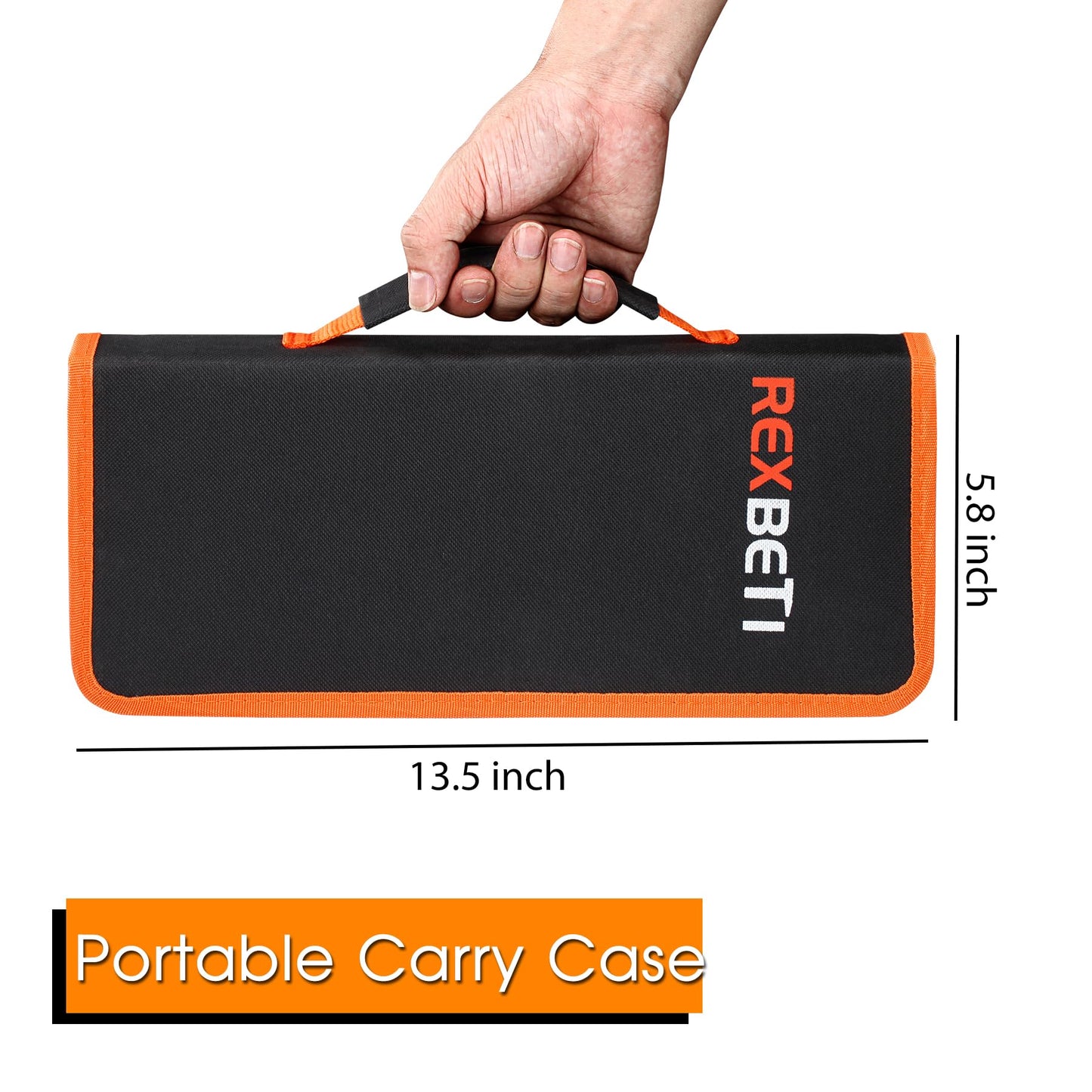 REXBETI 25-Piece Metal File Set with 12 Needle Files, Sandpaper, Brush & Gloves – Premium T12 Alloy Steel, Flat/Triangle/Round Files, Carry Case