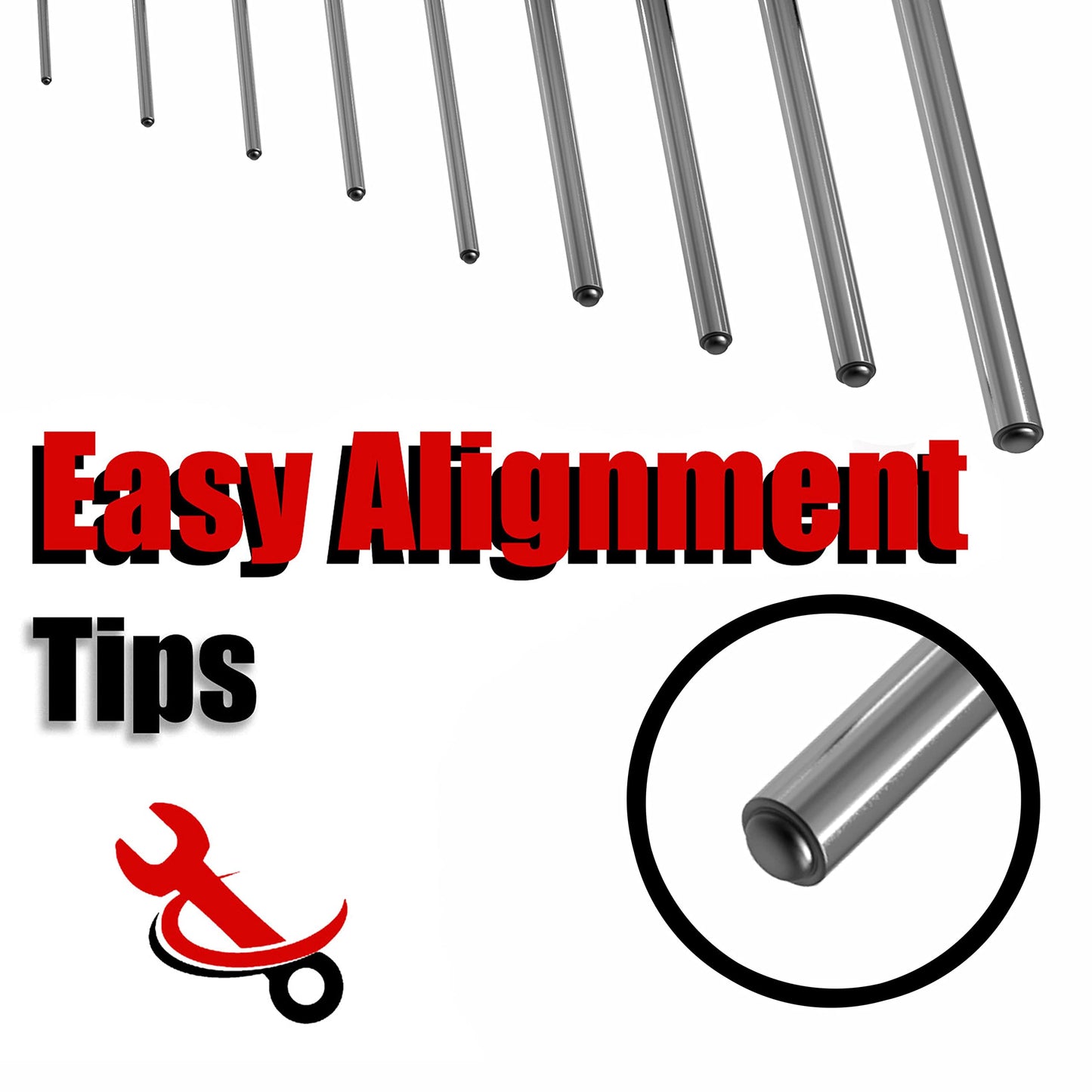 TuffMan Tools, Roll Pin Punch Set 9pc - Great Nail Punch for Gun Tool Kit Building, Watch Repair Kit and Removing Firing Pin with Tool Pouch