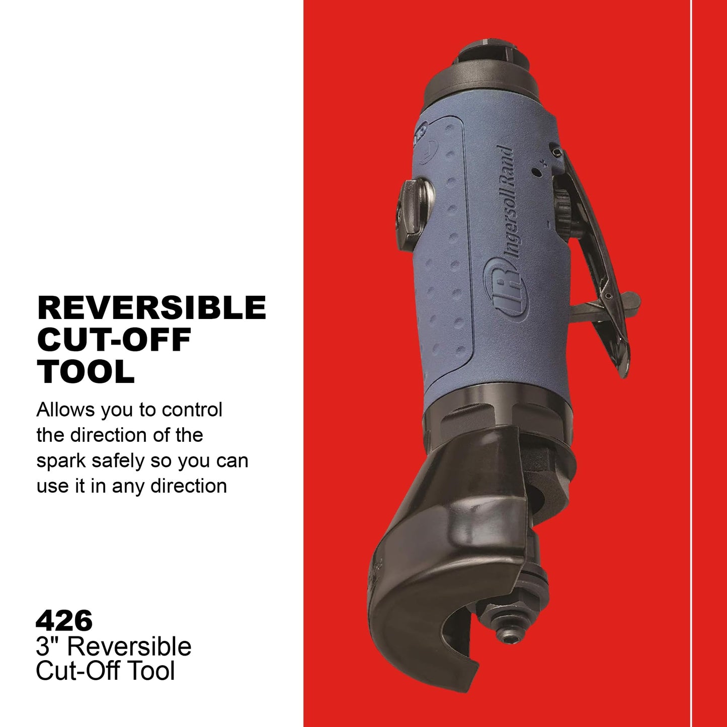 Ingersoll Rand 426 Air Reversible Cutoff Tool, 20,000 rpm, Includes 5 Cutoff Wheels