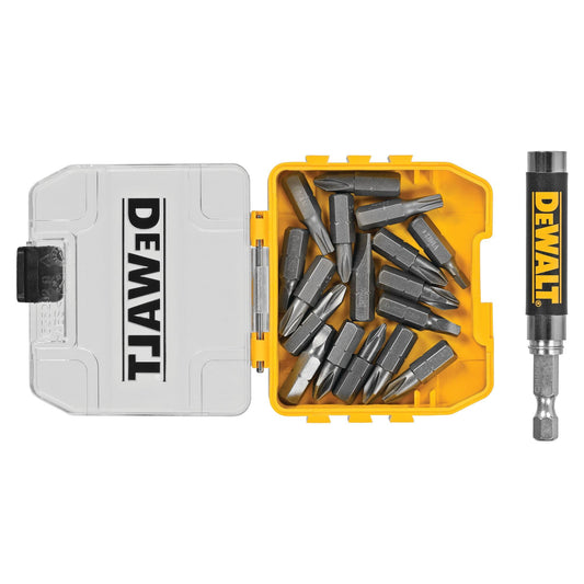 DEWALT 18 pc. Compact Magnetic Drive Guide Set, Yellow (DWAF2058CS)