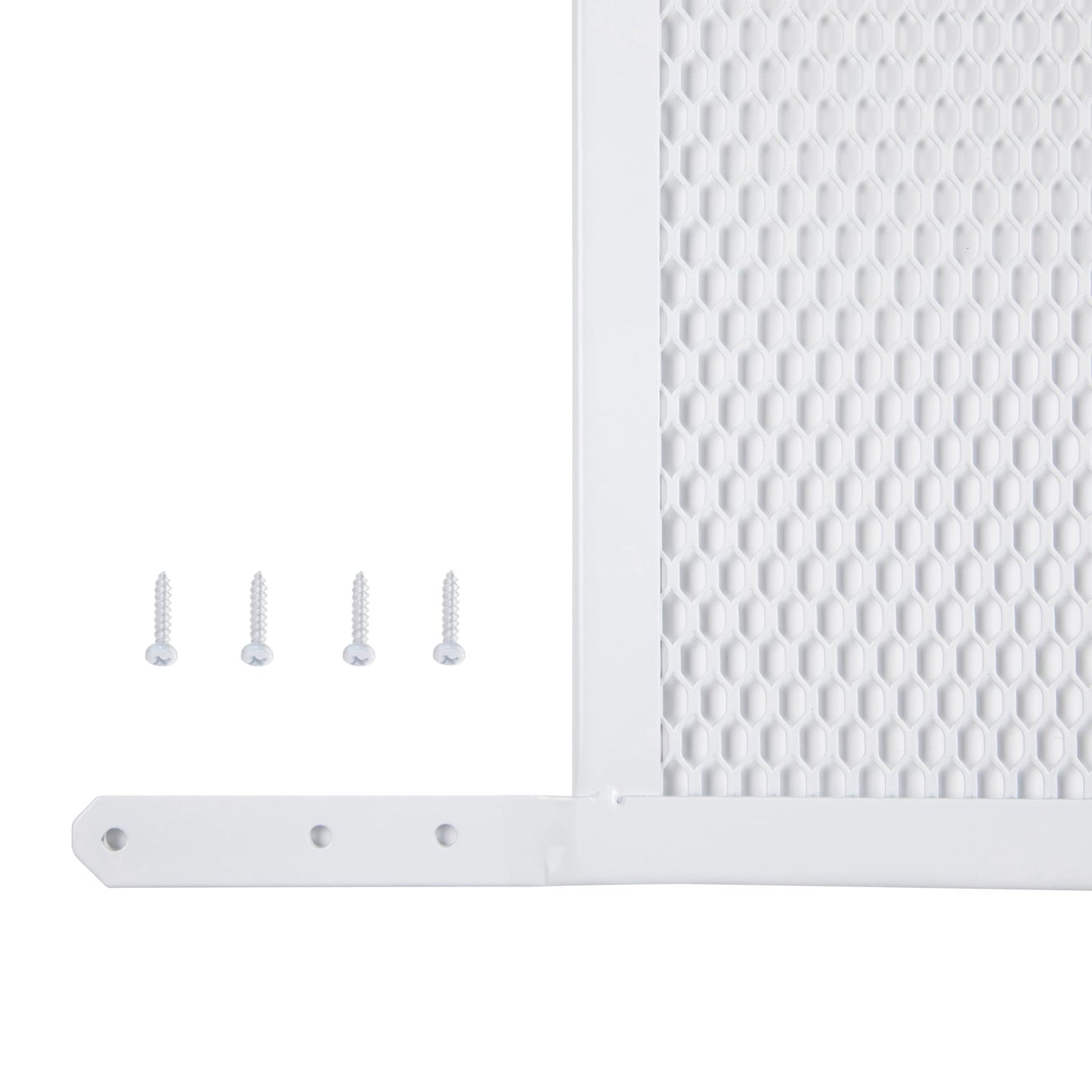 M-D Building Products 14182 Door Grille, Adjustable Fit for Doors 30" to 36" Wide, Easy-to-Install, Ideal for Residential and Commercial Use (White)