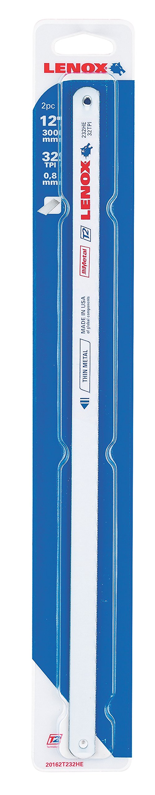 LENOX Tools Hacksaw Blade, 12-inch, 32 TPI (20156S232HE)