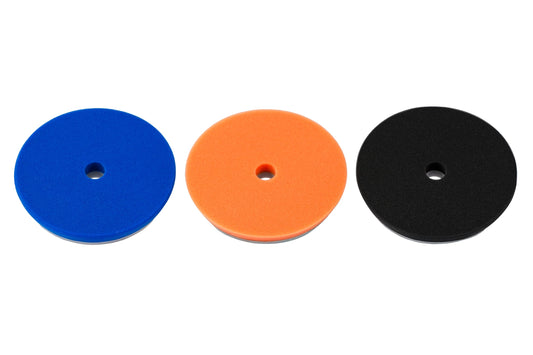 5.5" Lake Country HDO Foam Polishing Pads 3-Pack – Heavy Duty Orbital Pads with Tapered Edge for Car Polishing & Buffing