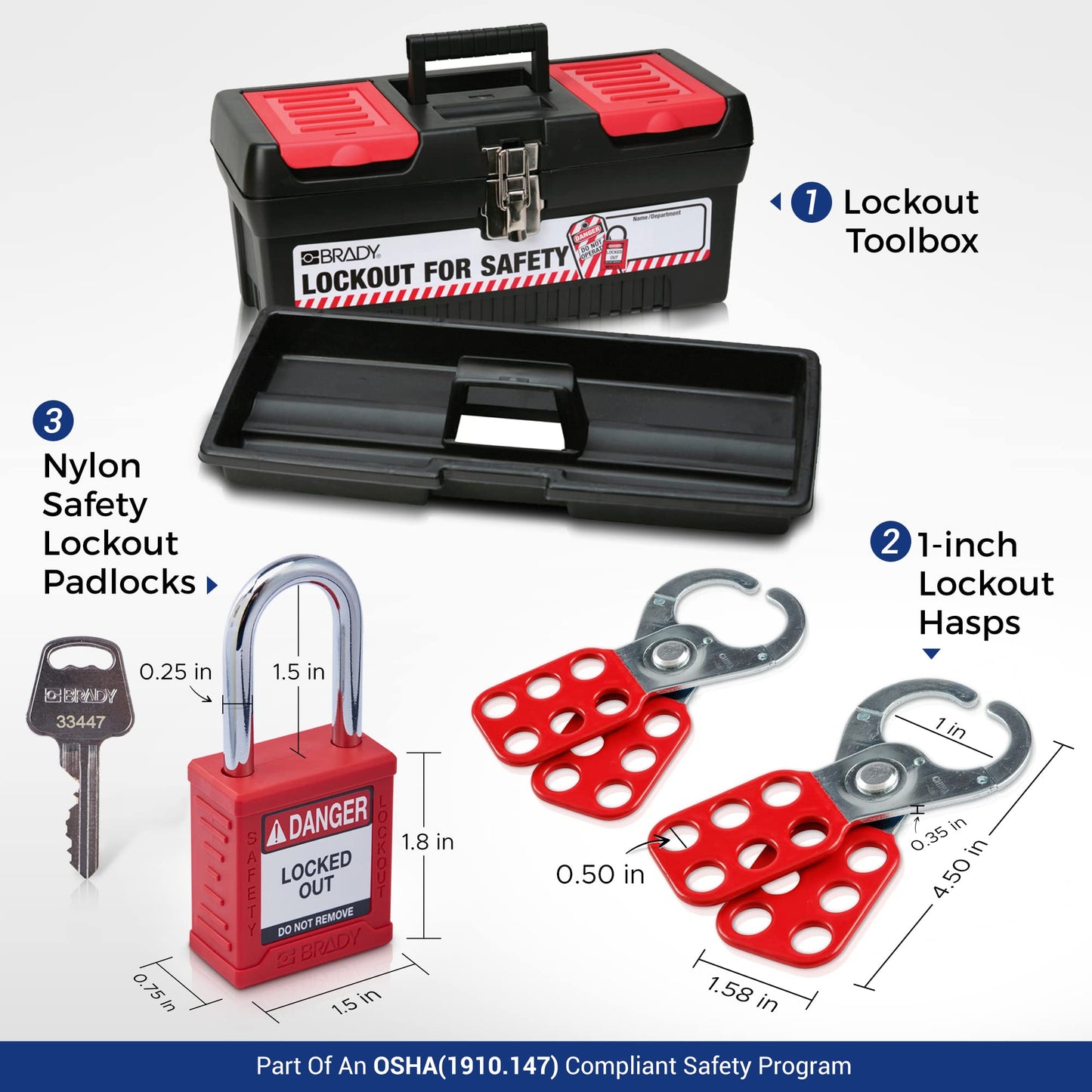 Brady Electrical Lockout Tagout Kit